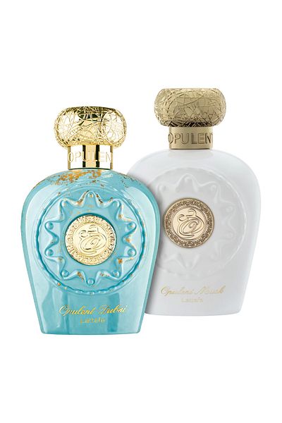 lattafa Συσκευασία με 2 αρώματα, Opulent Dubai 100 ml και Opulent Musk 100 ml
