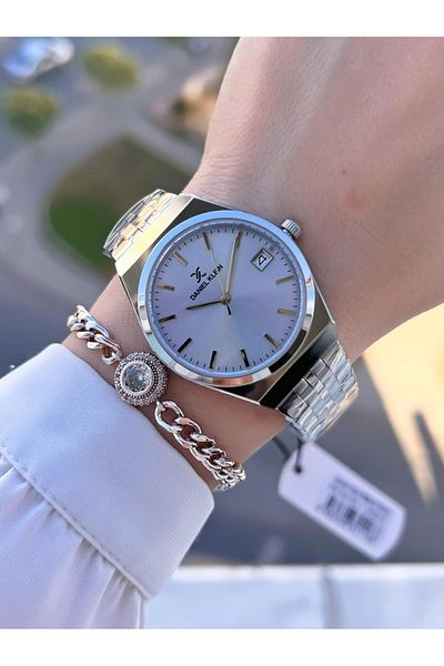Daniel Klein Steel Cord 30 Mt Water Resistant Women Wrist Watch+Bracelet Byn.14052.M5