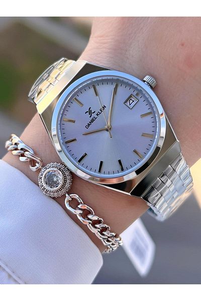 Daniel Klein Steel Cord 30 Mt Water Resistant Women Wrist Watch+Bracelet Byn.14052.M5