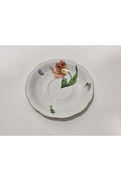 HEREND 734 Hand Painting Porcelain Tea Cup Saucer (004)