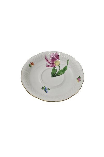 HEREND 734 Hand Painting Porcelain Tea Cup Saucer (005)