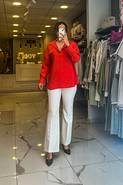 Vosse On Fashıon Mercan V Yaka Gömlek