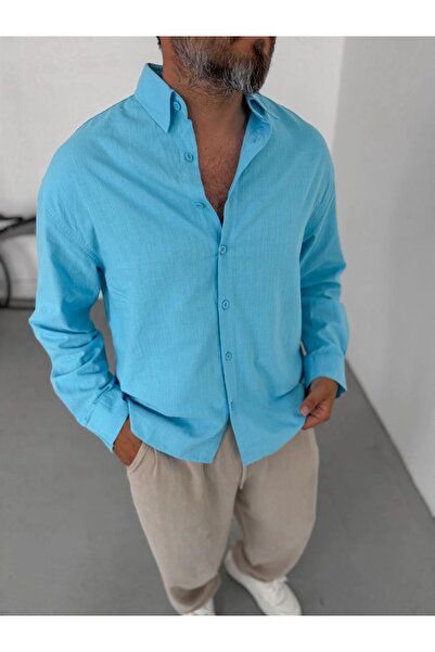 TÜZeMEN Linen Back Pleated Shirt