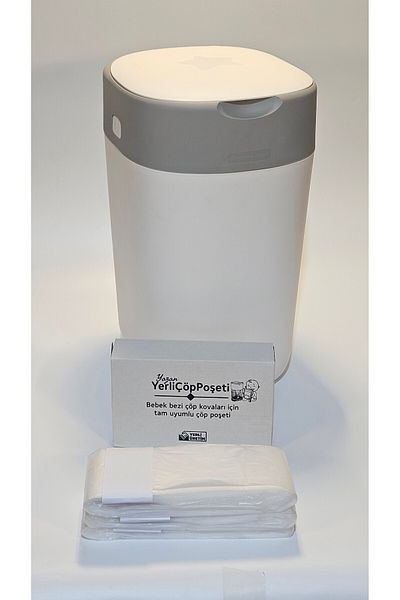 YerliÇöpPoşeti Fully Compatible Domestic Goods Garbage Bag with Twist&Click - Pack of 3 Replacement Bags