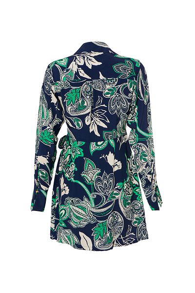 Eight Fashion Rochie scurtă drapată cu imprimeu cu model de șal dublu pentru femei