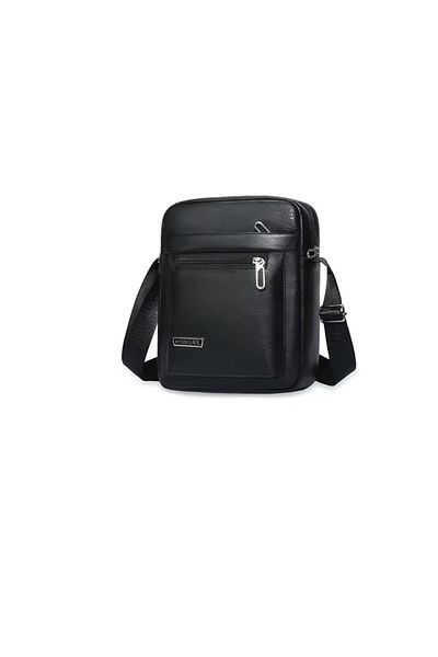 Generic Leather crossbody&shoulder bag,large main zippered pockets&a back pocket with internal division