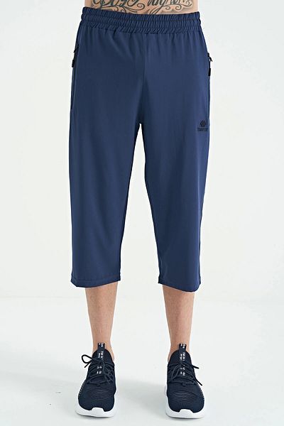 TOMMY LIFE Indigo Lace Standard Fit Zipper Pocket Capri 83096