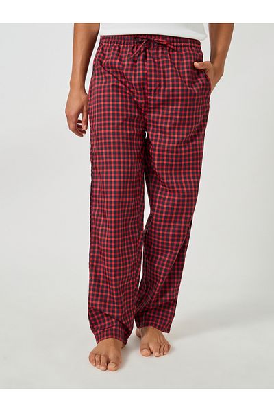 Styli Checked Woven Straight Pyjama with Drawcord