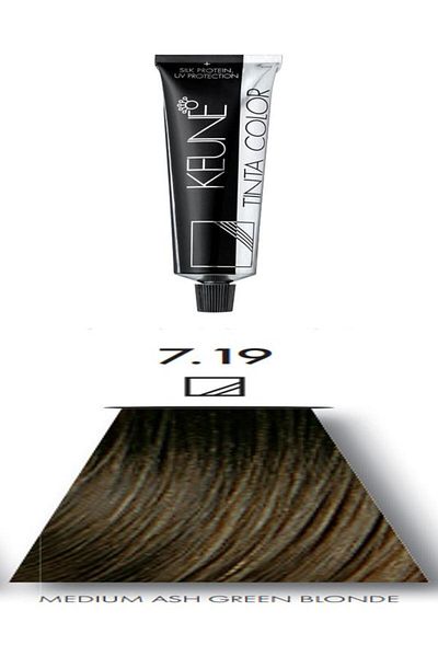 Keune Tinta Keune Hair Dye - No. 7.19 Medium Ash Green Blonde (Tinta)