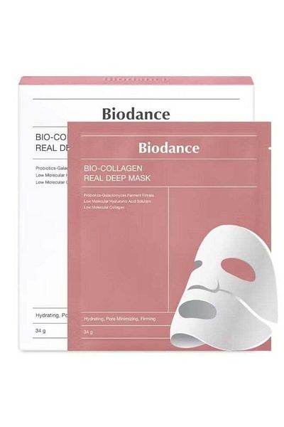 Biodance Bio-Collagen Real Deep Mask, Hydrating Overnight Mask, Pore Minimizing, Elasticity Improvem