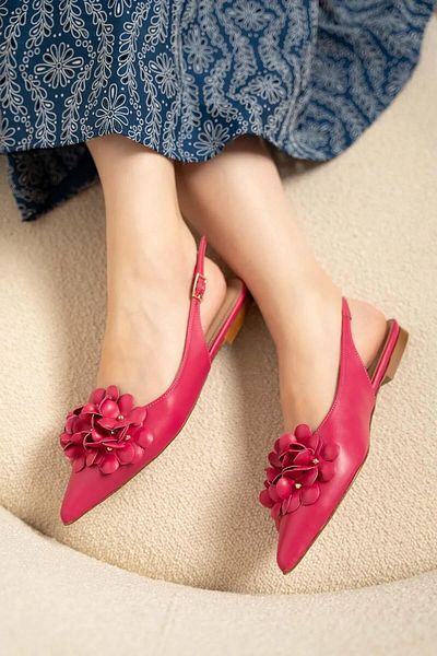 LAMİNTA Alexa Flower Detailed Ballerinas