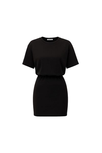 Sezgi Tekin Padded Black Modal Dress