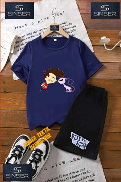 SS SİNSER Παιδικό UNISEX T-shirt  "COCUK KEDI KIDKAT " με ειδική στάμπα και λ...