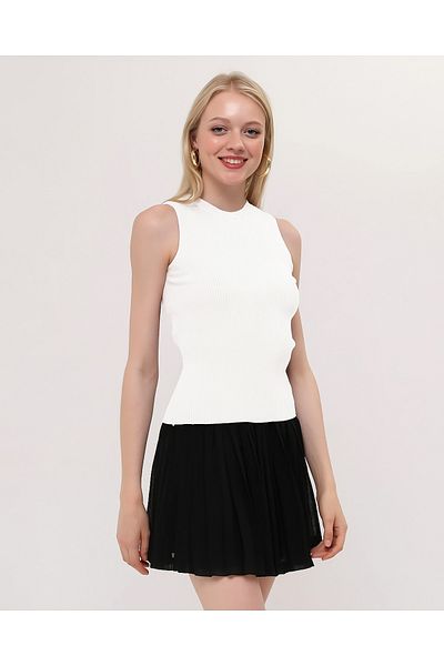 Kırçiçek Women's Crew Neck Knitwear Blouse