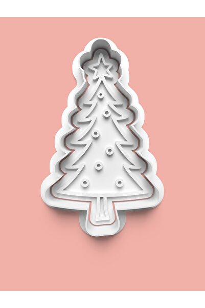 AKTASTORE قالب بسكويت على شكل شجرة الصنوبر وقالب عجينة السكر