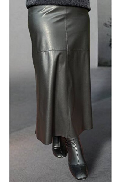 Sentez Paçası Deri Çan Etek 5268