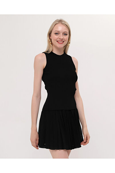 Kırçiçek Γυναικεία πλεκτή μπλούζα με λαιμόκοψη