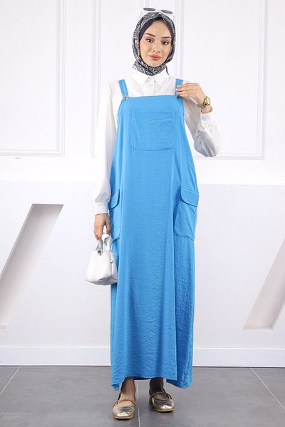 İmajButik Blue Shirt Combination Gilet Double Suit