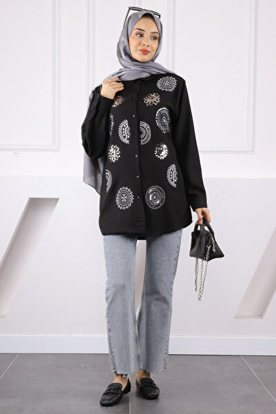 İmajButik Cămașă brodata neagră