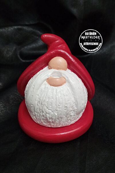 herteldenhobies Cüce Gnome Konik Tütsülük - 9 cm Taş Tozundan El Yapımı Dekor...