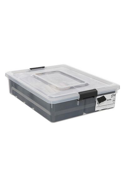 Five Simply Smart Samba Durable Polypropylene Storage Compartment Box