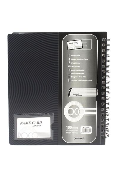 Roco University Notebook – 22.5 x 26.5 cm, 1 Subject, 200 Pages, Single Ruled for Academic Use
