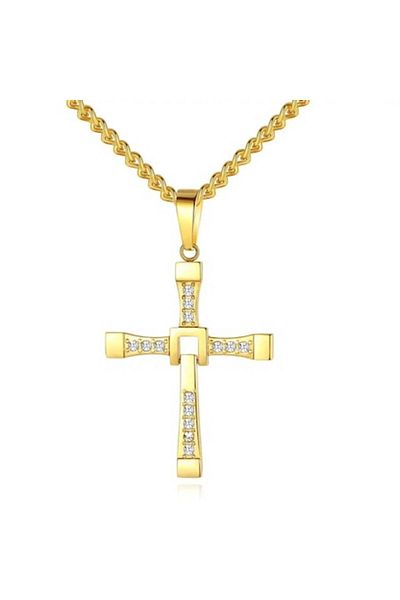 Tessero Cross pendant necklace with flexible cross, Fast and Furious model, Dominic To
