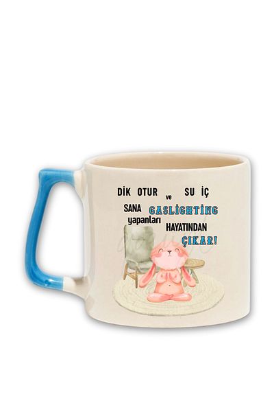 qoeuyl boutique Gaslighting Makes Life Fun Printed Fun Gift Colorful Handled Cup-Mug Cup