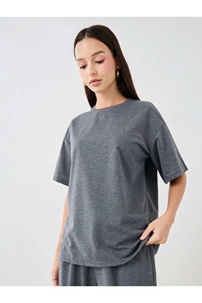 Take Two By Styli Slogan Print Round Neck T-Shirt and Joggers Co-Ords