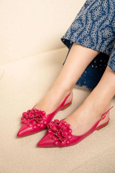 LAMİNTA Alexa Flower Detailed Ballerinas