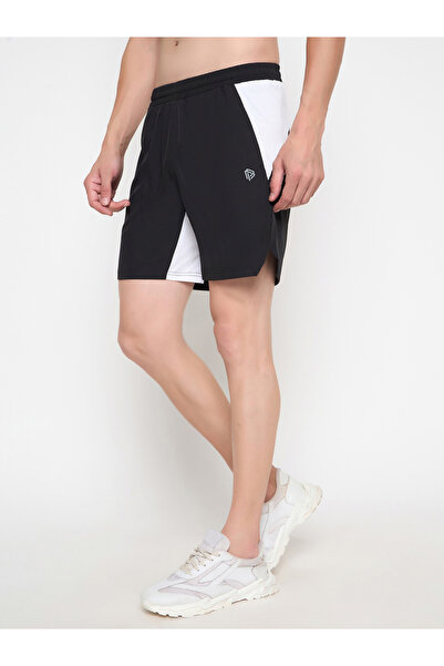 John Player By Styli Color Block Elastic Waistband Shorts