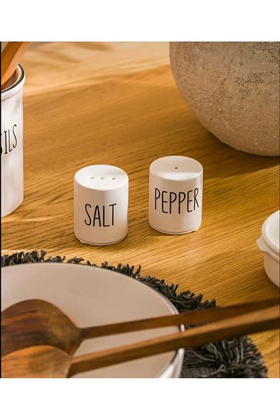 Snow Homs Printed Ceramic Salt and Pepper Shakers Practical