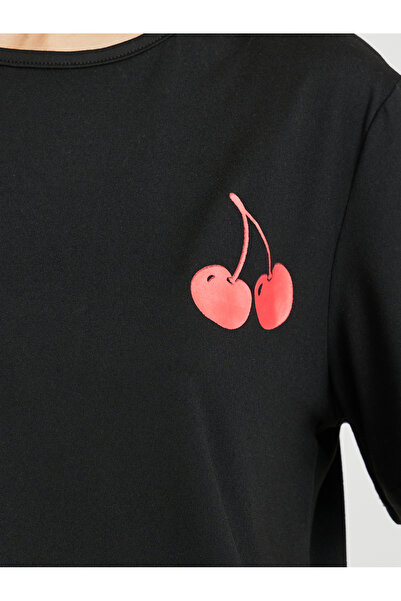 Take Two By Styli Cherry Print Short Sleeve T-Shirt and Leggings Co-Ords