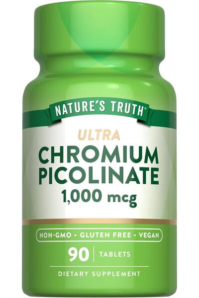 Nature's Truth مكمل غذائي بيكولينات الكروم 1000 ميكروغرام، 90 قرصًا