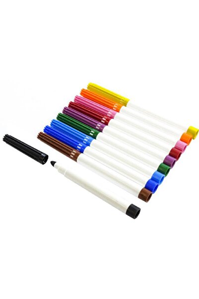 Roco مجموعة أقلام تحديد قابلة للغسل - رأس دائري رفيع، ألوان متنوعة لتلوين سلس وسهل