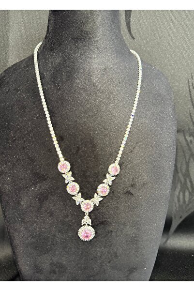 FASHİON JEWELRY Zerra Bella Gümüş Kaplama Taşlı Kolye