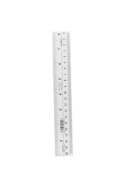 Roco Ruler Beveled Edge 8" (20cm) Plastic