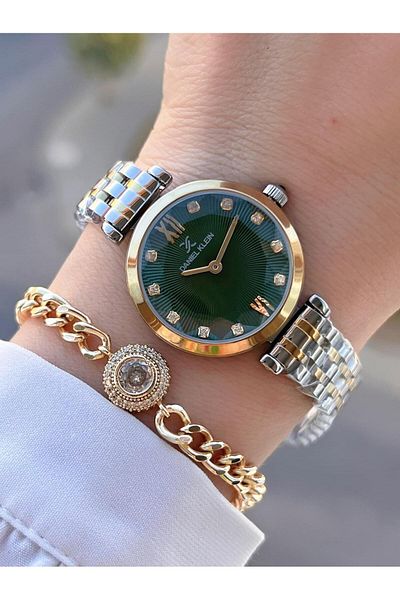Daniel Klein Steel Cord 30 Mt Water Resistant Women Wrist Watch+Bracelet Byn.14094.4
