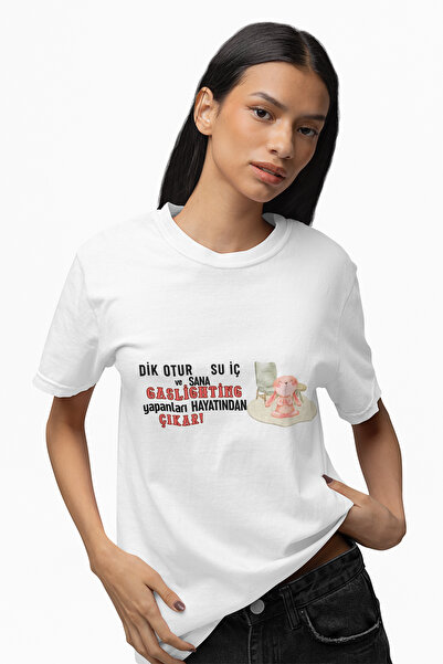 giftkonsept تي شيرت مطبوع عليه Gift From The Gaslighters Life مصنوع من القطن ...