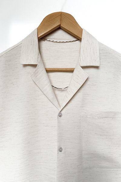 MİRMARONİ Summer Short-Sleeved Linen Men's Shirt