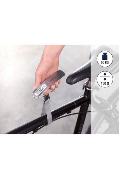 SOEHNLE Portable Handheld Digital Travel Luggage Scale Silver and Grey