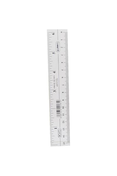 Roco Ruler Beveled Edge 15cm Plastic