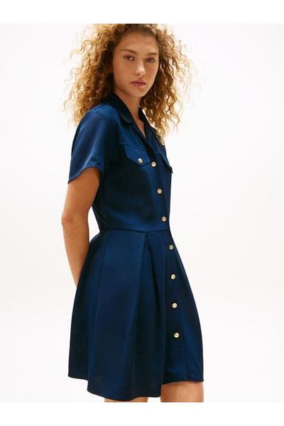 Tommy Hilfiger ΜΙΝΙ ΦΟΡΕΜΑ VIS TWILL S/S F&F