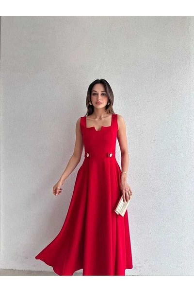 MODA DURAĞI Crew Midi Dress