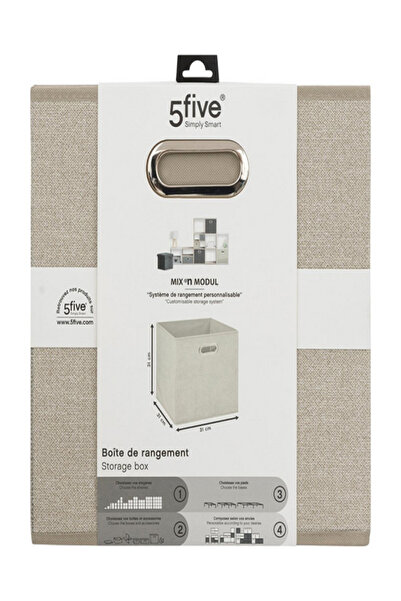 Five Simply Smart Polypropylene and Metal Foldable Storage Box