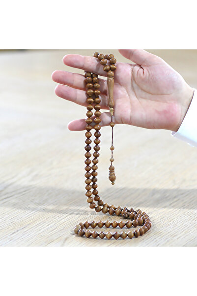 Tesbihane System Istanbul Cut Brown 99 Grain Mango Tree Prayer Prayer Beads