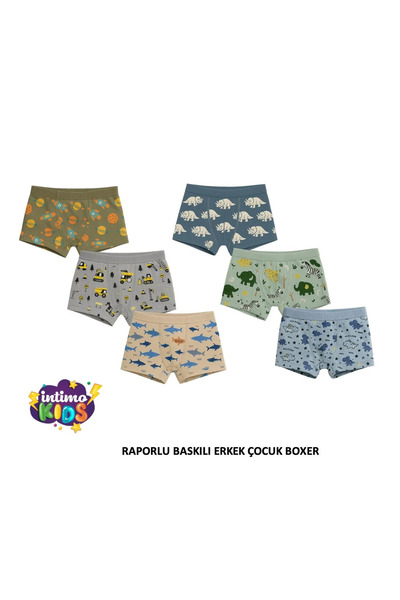 CUBBUX boxeri băieți din bumbac 6 buc