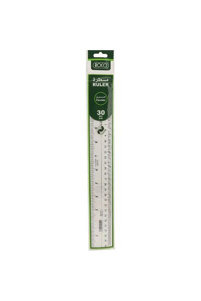 Roco Ruler Clear12" (30 cm) Plastic/Flexi