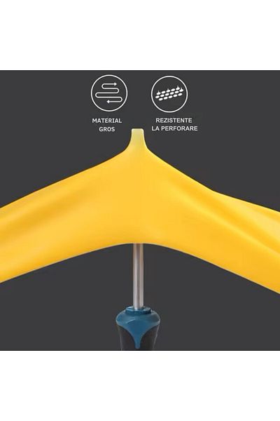 LYOBEST Latex cleaning gloves, Horeca, Cleaning, Kitchen, size XL, Set of 5 pairs