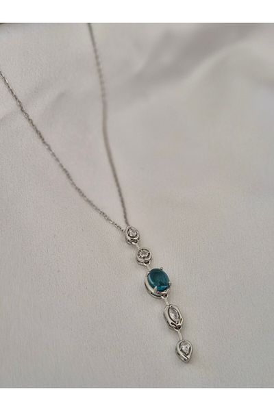 aayak&kabımofficial Y Necklace with Natural Stone